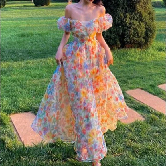 Floral cottagecore summer dress NWOT - Picture 5 of 16